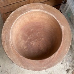 臼と杵2本セット、餅用木製のし台の画像