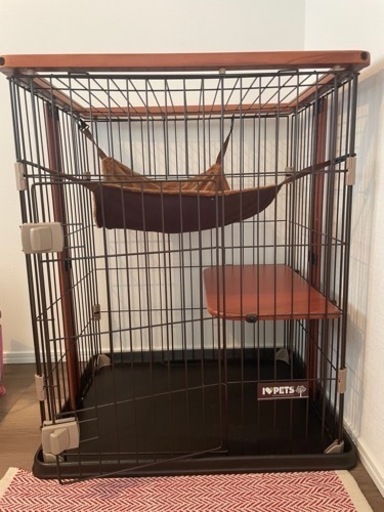 猫　ケージ　ウッドワンサークルキャットミニ