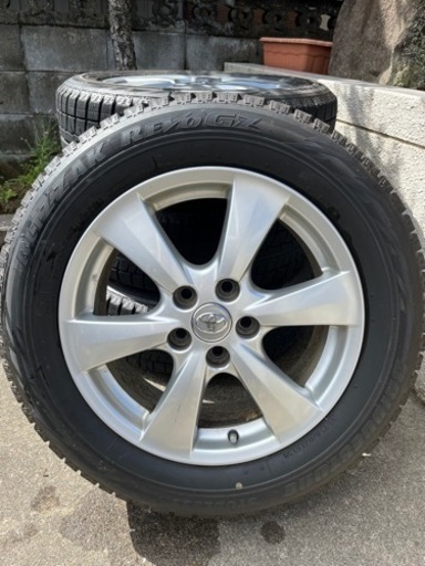 美品！エスティマ純正アルミ ブリヂストン スタッドレスタイヤ