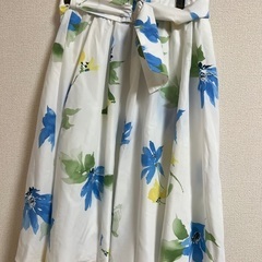 アプワイザーリッシェ　花柄　フレアスカート　大花　プリント　レー...