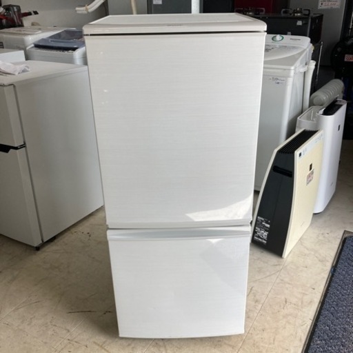 ◼️【中古品】　SHARP2ドア冷蔵庫　SJ-D14C-W 2017年製