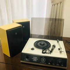 貴重！レコードプレーヤー　昭和レトロ　マイク付き