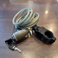 自転車向け　鍵　キーロック　ワイヤー　防犯