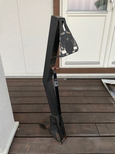 可倒式背面タイヤキャリア ヒッチメンバー差し込みタイプ