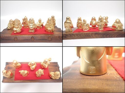 CC959 置物 七福神 福の神 インテリア 縁起物 開運 金色
