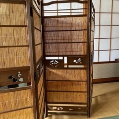 １２月末まで　夏用　葦簀のついたての画像
