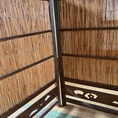 １２月末まで　夏用　葦簀のついたての画像