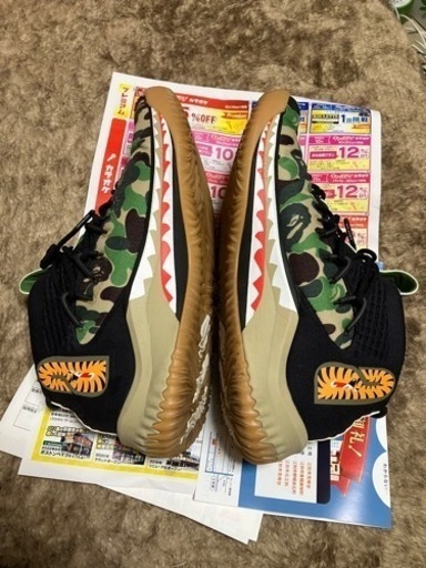 bape x adidas dame4 26cm