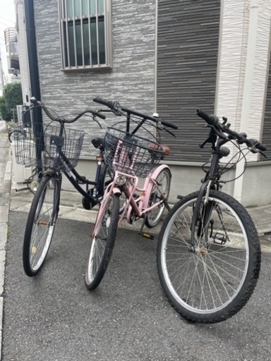 ロードバイク、マウンテンバイク3台セット