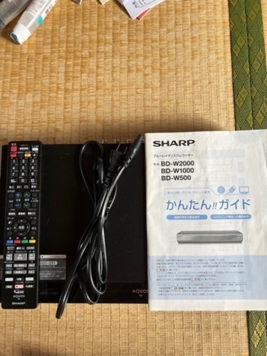 SHARP ブルーレイレコーダー BD-W500