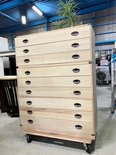 激安桐箪笥!! 桐たんす 木製家具 9段