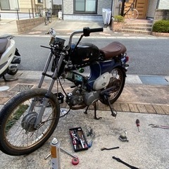 C50 プレスカブ　カブ　レストアベース　エンジンなしの画像