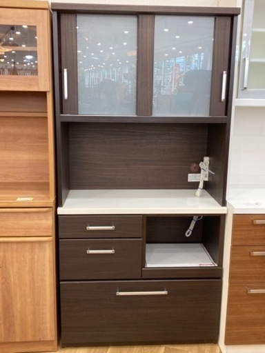 取りに来れる方限定！【ニトリ】レンジ台付３個引き出し付きレンジボードです！！