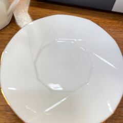 【7265‐2】PLAYBOY プレイボーイ カップ＆ソーサー PB-1025 10角コーヒーペアセット コーヒーカップ ペアカップ 白 未使用品の画像
