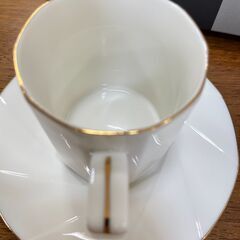 【7265‐2】PLAYBOY プレイボーイ カップ＆ソーサー PB-1025 10角コーヒーペアセット コーヒーカップ ペアカップ 白 未使用品の画像