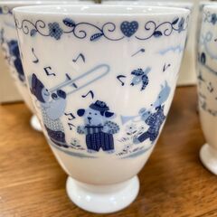 【7265‐3】ゆかいな仲間達 フリーカップ 5客 食器 茶器 カップ コップ タンブラー 動物 未使用品の画像