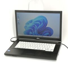 保証付 日本製 15.6型 ノートパソコン 富士通 A576/S 中古良品 第6世代 Celeron 8GB 500GB DVDマルチ Windows11 Office済 即使用可能