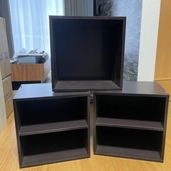 値下げ可能！キューブボックス　スクエア　棚付き