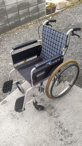 M # カワムラサイクル SAシリーズ SA22-40SB 軽量車いす 軽量エアタイヤ仕様 濃紺チェック 座幅40cm 前座高44cm\n\n