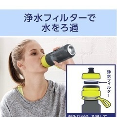 ブリタ　水筒 携帯用 浄水ボトル 600ml アクティブ ブルーの画像