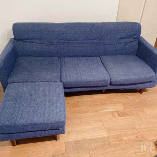 洗えるコーナーソファー　カウチ付き　使用期間1年