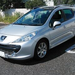 ★車検R5/6★プジョー207SW★低走行5万K台★パノラミックガラスルーフ★純正アルミ/ETC他の画像