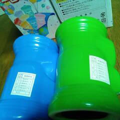 ポスト型 貯金箱2個セット新品です 値引きしました！ 他とのまとめ買い値引き可の画像