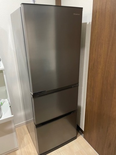 【美品】ハイセンス ノンフロン冷凍冷蔵庫 360L 2021年製 HR-D3601S Hisense 3ドア