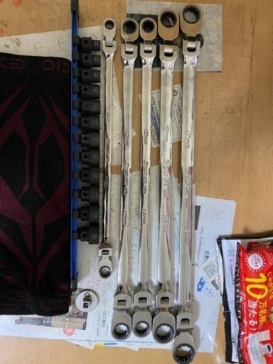 スナップオン　ダブルフレックスラチェッティングレンチ　ブルーポイント　ショートソケット1/2