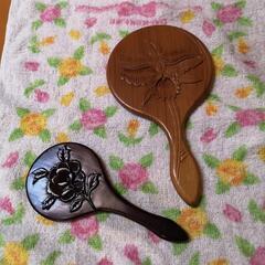 日光彫手鏡の画像