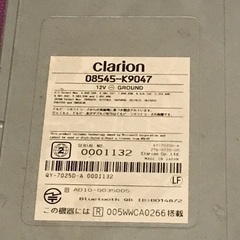 ダイハツ純正オプションナビTVセットの画像