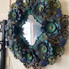 【300円】アンティークミラー 70cm
