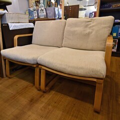 ☆MUJI 無印良品 オーク材 リビングでもダイニングでもつかえる ソファ