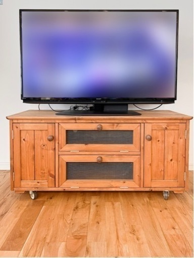 訳有り テレビボード 天然木 オーダーメイド 110 ナチュラル