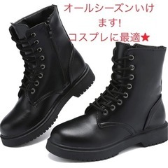 コスプレにも最適!レースアップブーツ♡オシャレ　新品未使用! 24cm