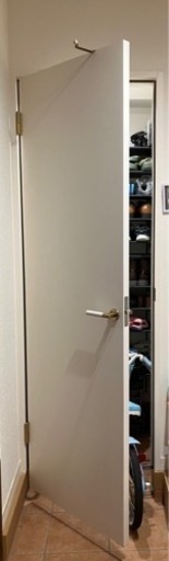 積水ハウス　シューズ　クローク　室内用　左吊り　ドア　白　ホワイト