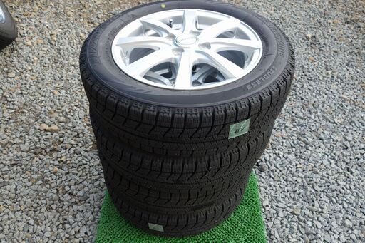 【取引中】ブリヂストンVRX スタッドレス 155/65R14 アルミホイールセット４本 軽自動車