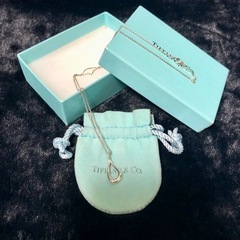 極美品】Tiffany ティファニー ティアドロップネックレス シルバー925