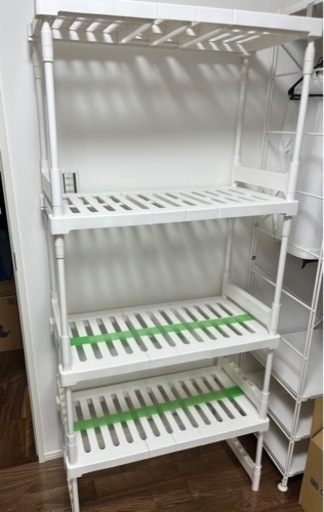 美品 ニトリ たて横伸縮押入収納ラック　×4