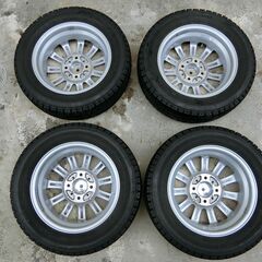 ブリザックVRX 155/65R13 2018年製スタッドレスタイヤ アルミ付き４本セットの画像