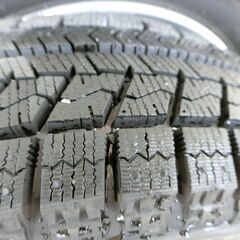 ブリザックVRX 155/65R13 2018年製スタッドレスタイヤ アルミ付き４本セットの画像