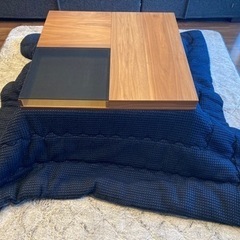 テーブル　こたつ機能つき　敷布団＆掛布団セットの画像