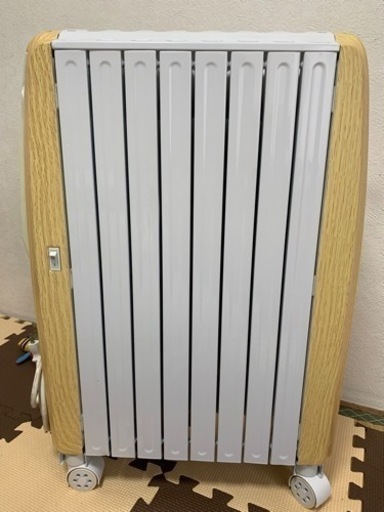 オイルヒーター　おしゃれな木目