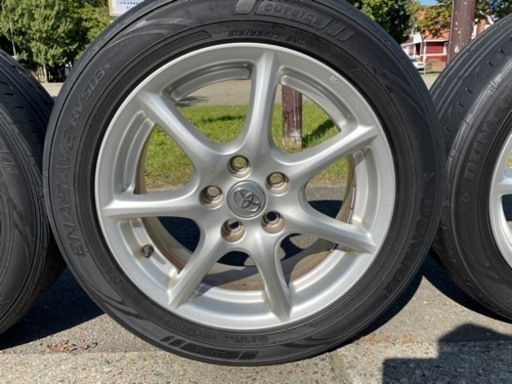 エスティマ 50系　トヨタ純正ホイール　17インチ 7J +50 PCD114.3 5穴 215/55R17　 タイヤホイールセット　