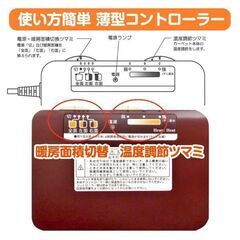 2畳ホットカーペット 節電(6時間自動切タイマー) 清潔(ダニ退治)　三京　HT-20の画像
