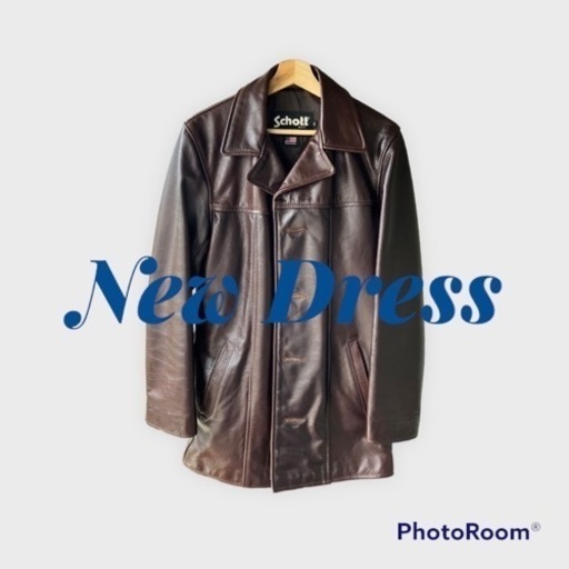 レザーカーコート　　革ジャン schott