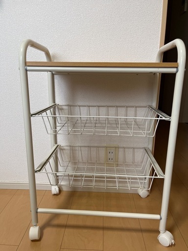 【美品】サイドワゴン　サイドテーブル