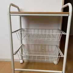 【美品】サイドワゴン　サイドテーブル