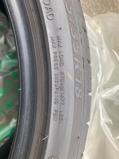 タイヤ　18インチ　ベンツ　AMG C63 W204  4本セット　値下げしました。