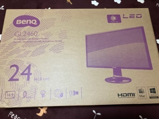 売れました モニター BenQ GL2460HM 24インチ